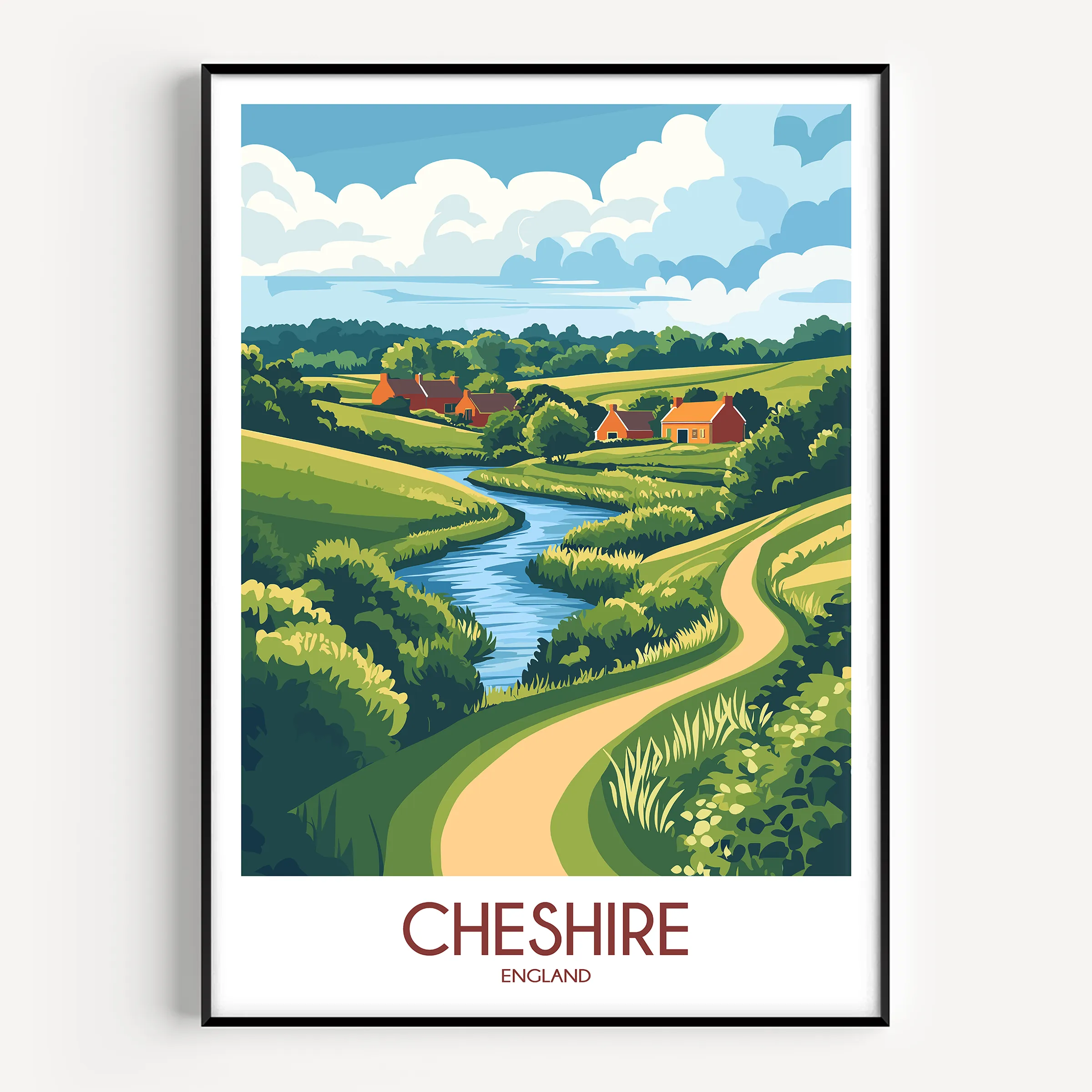Cheshire Minimalist Wall Art