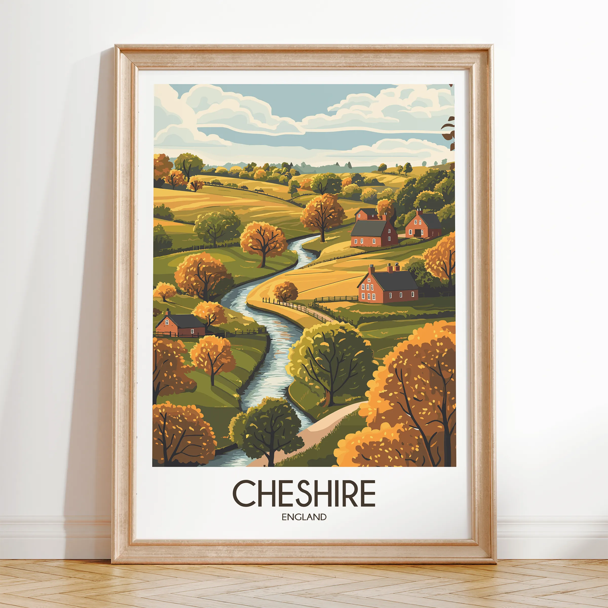 Cheshire Souvenir Poster Print
