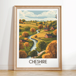 Cheshire Souvenir Poster Print
