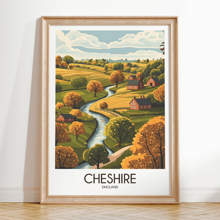 Cheshire Souvenir Poster Print