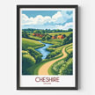 Cheshire Souvenir Poster Print