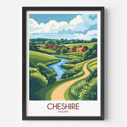 Cheshire Souvenir Poster Print
