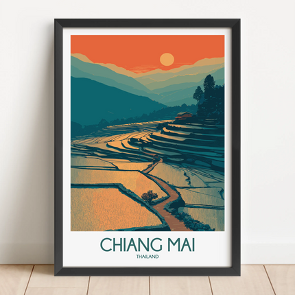 Chiang Mai Souvenir Poster Print