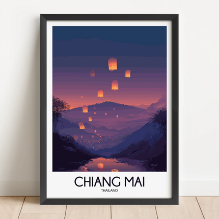 Chiang Mai Souvenir Poster Print