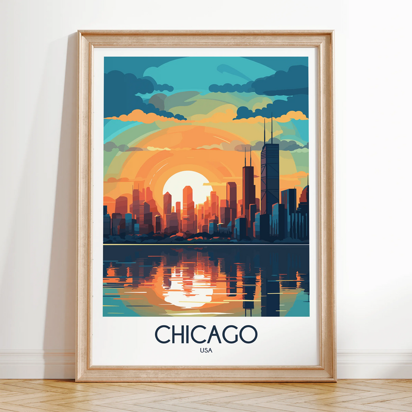 Chicago Minimalist Wall Art