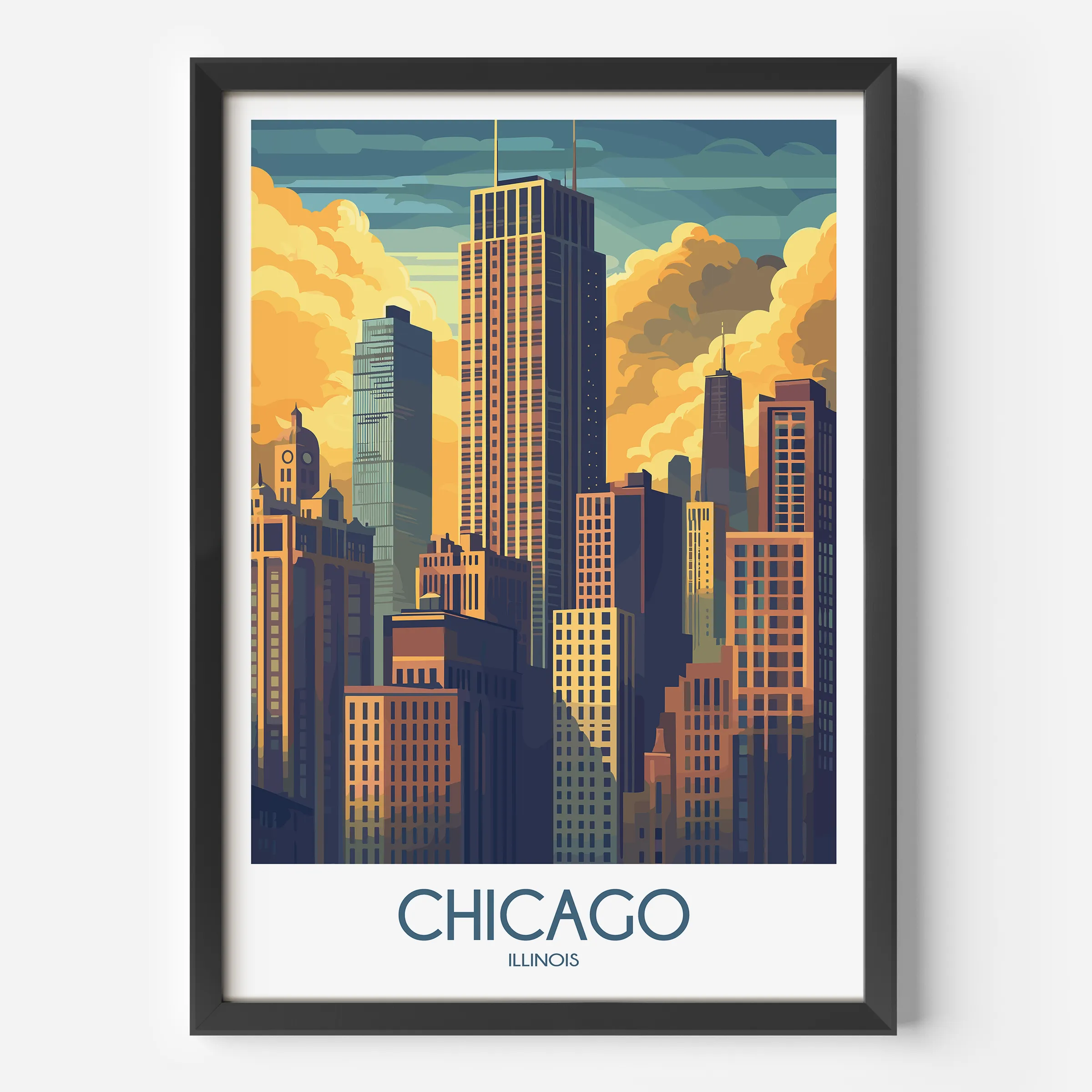 Chicago Minimalist Wall Art