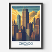 Chicago Minimalist Wall Art