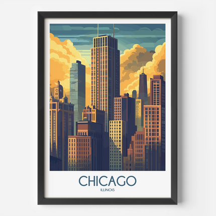 Chicago Minimalist Wall Art