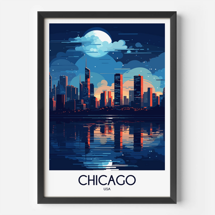 Chicago Minimalist Wall Art