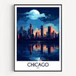 Chicago Modern Travel Poster