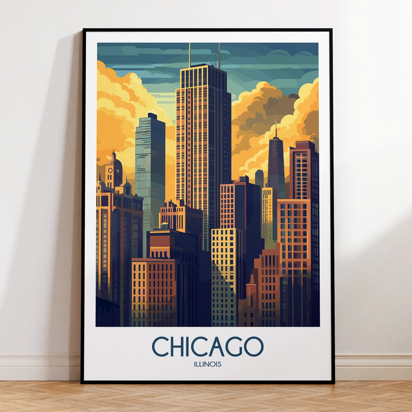 Chicago Souvenir Poster Print