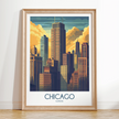 Chicago Vintage Style Print
