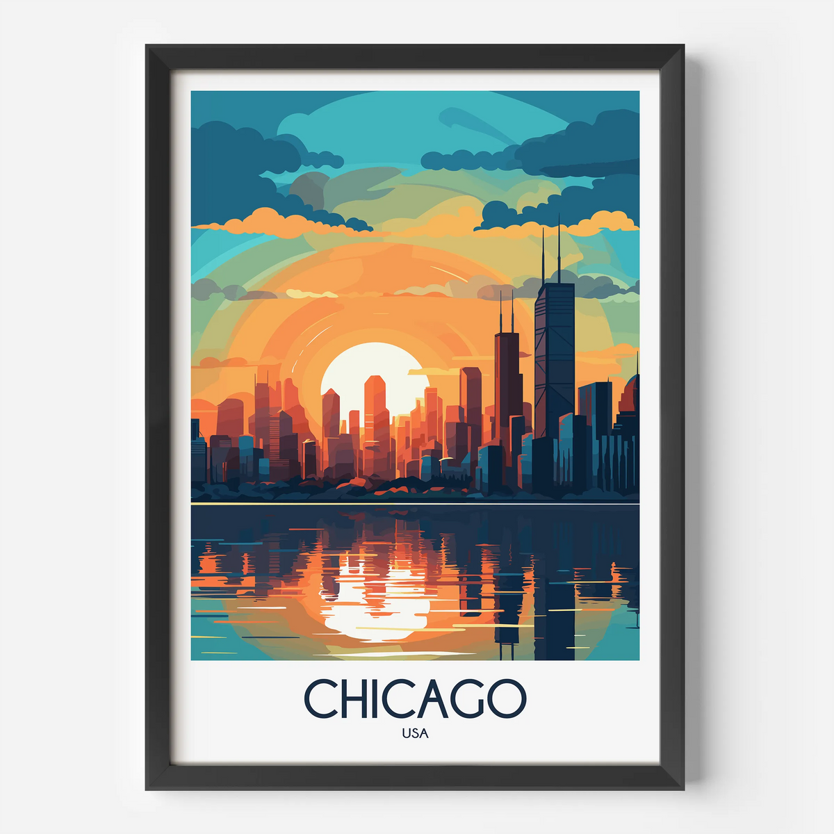 Chicago Vintage Style Print