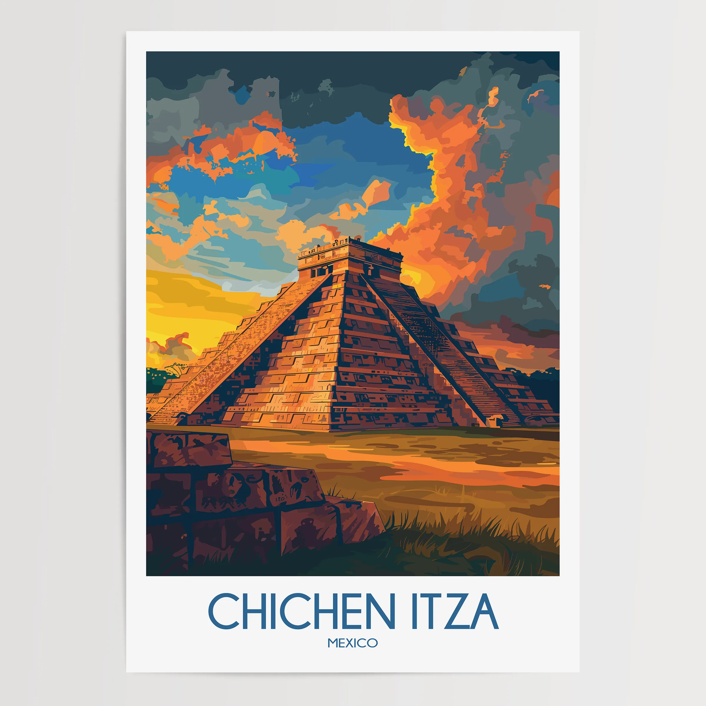 Chichen Itza Souvenir Poster Print