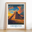 Chichen Itza Vintage Style Print
