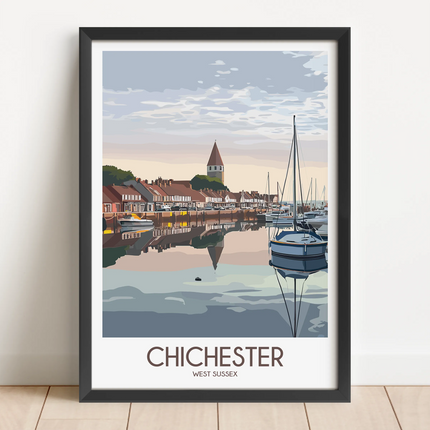 Chichester Modern Travel Poster