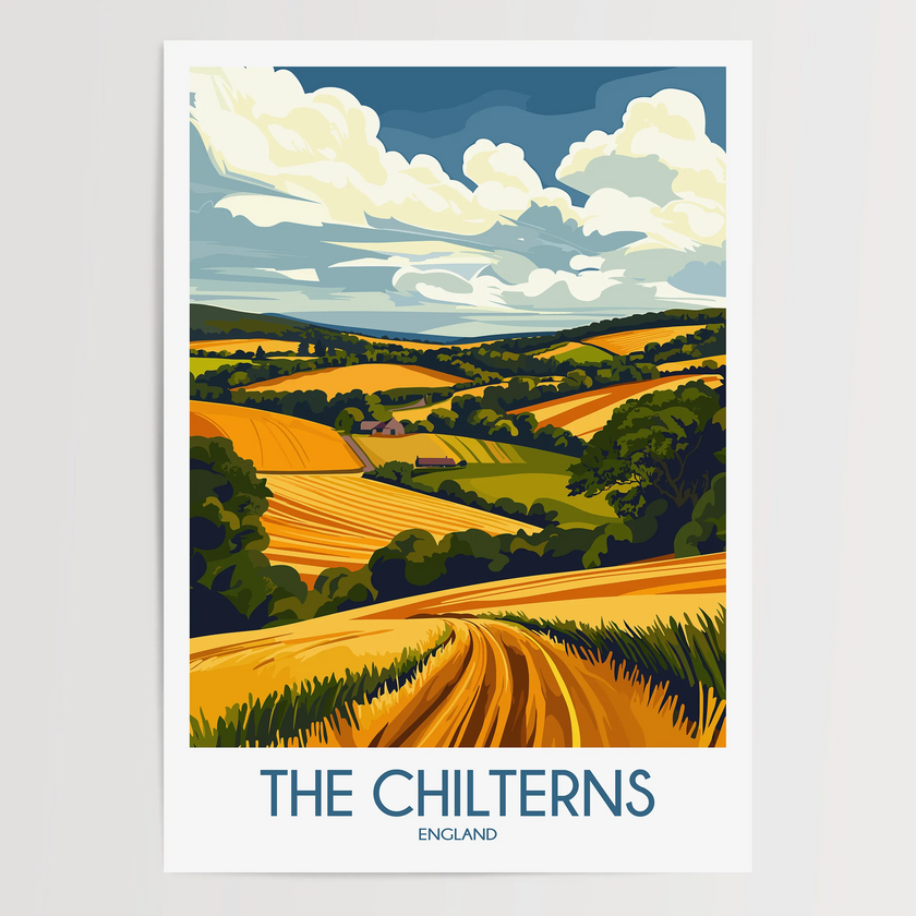 Chilterns Souvenir Poster Print