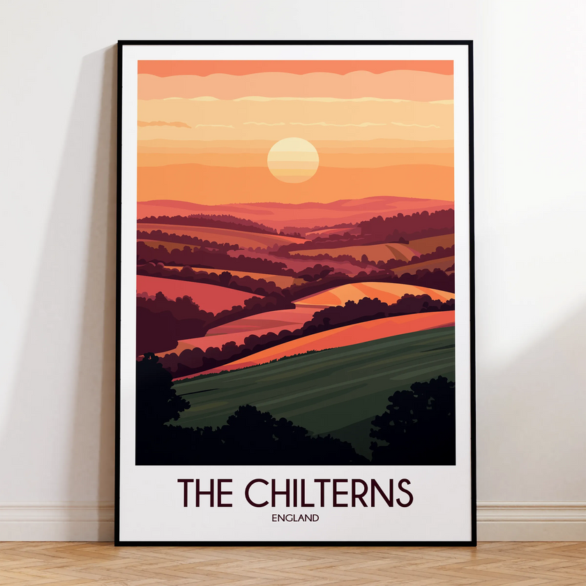 Chilterns Vintage Style Print