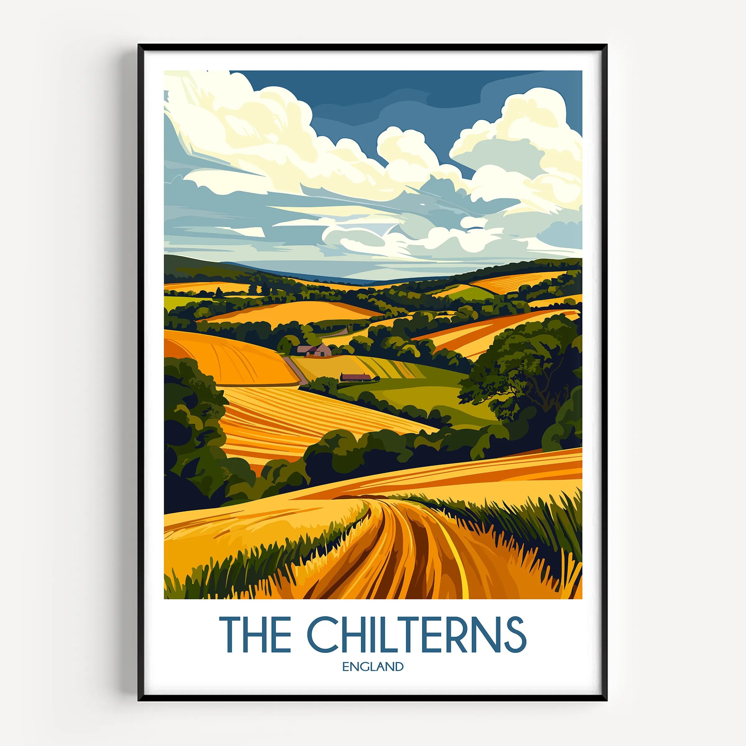 Chilterns Vintage Style Print