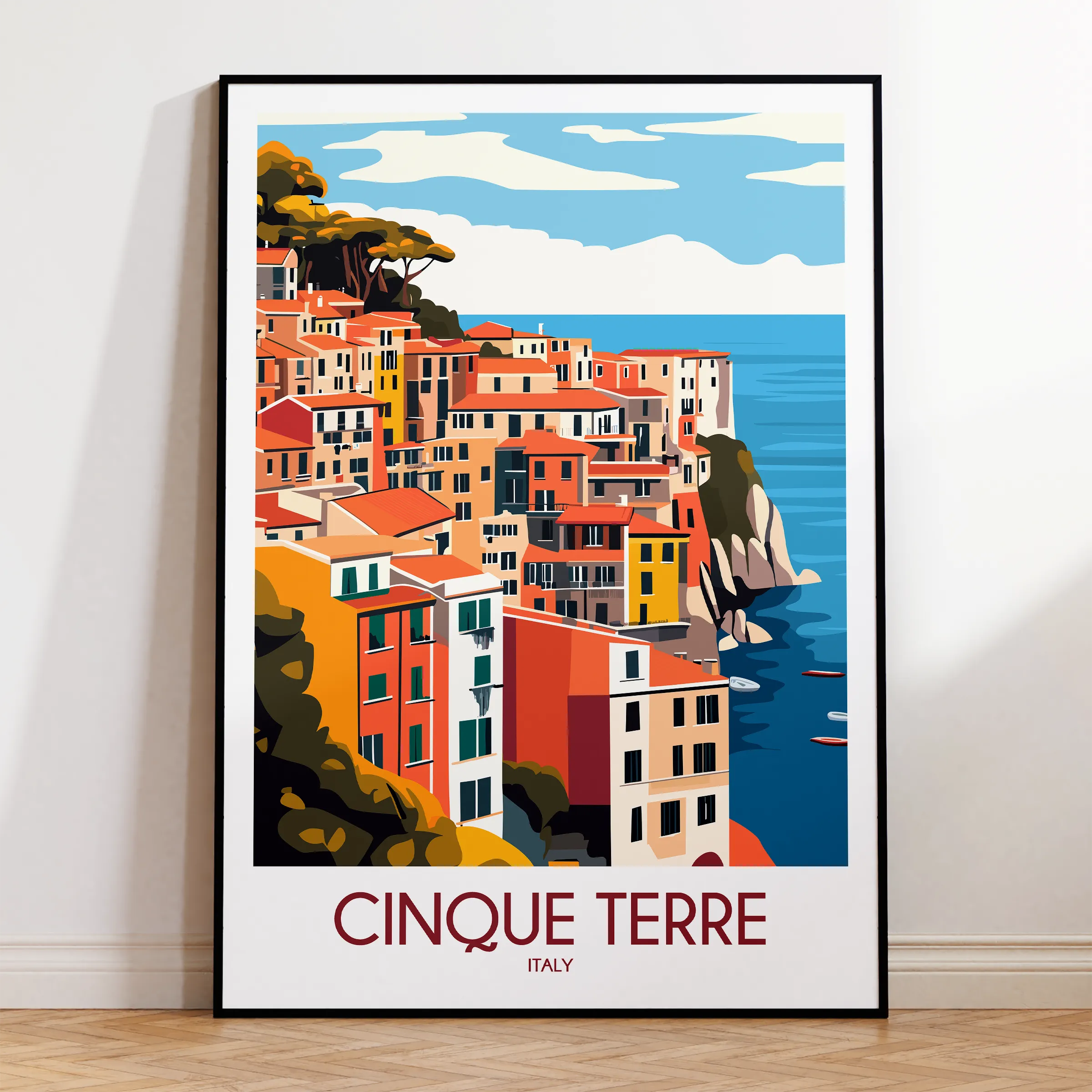 Cinque Terre Minimalist Wall Art