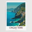 Cinque Terre Scenic Landscape Art