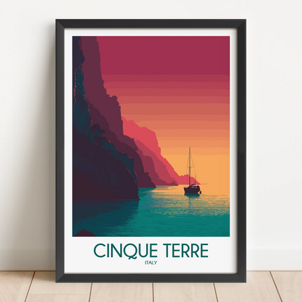 Cinque Terre Scenic Landscape Art