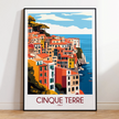 Cinque Terre Souvenir Poster Print