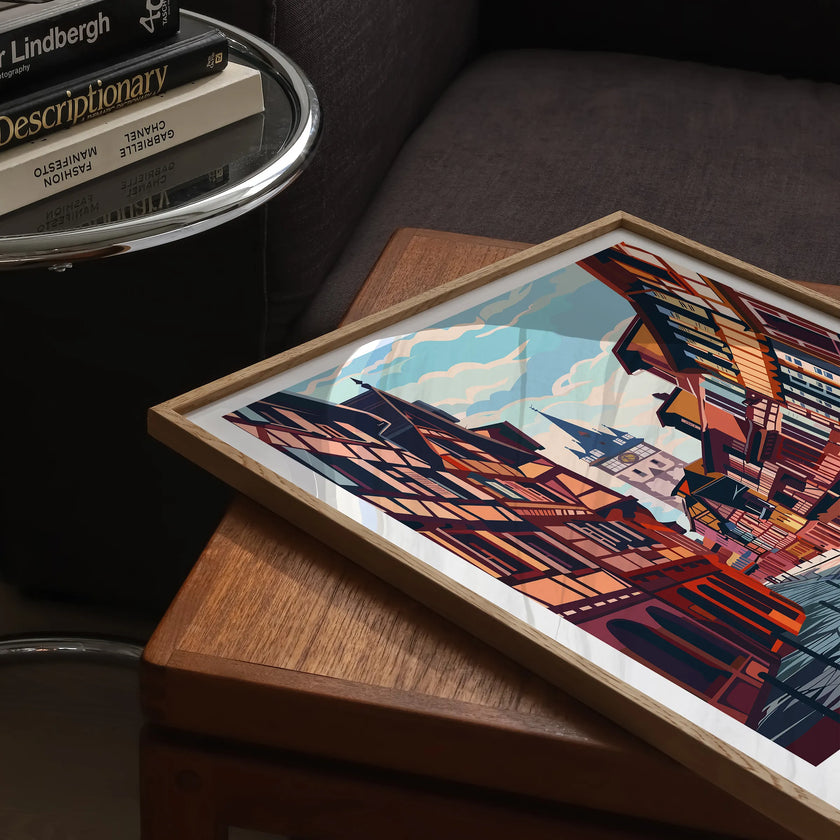 Colmar Retro Travel Illustration