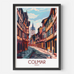 Colmar Retro Travel Illustration