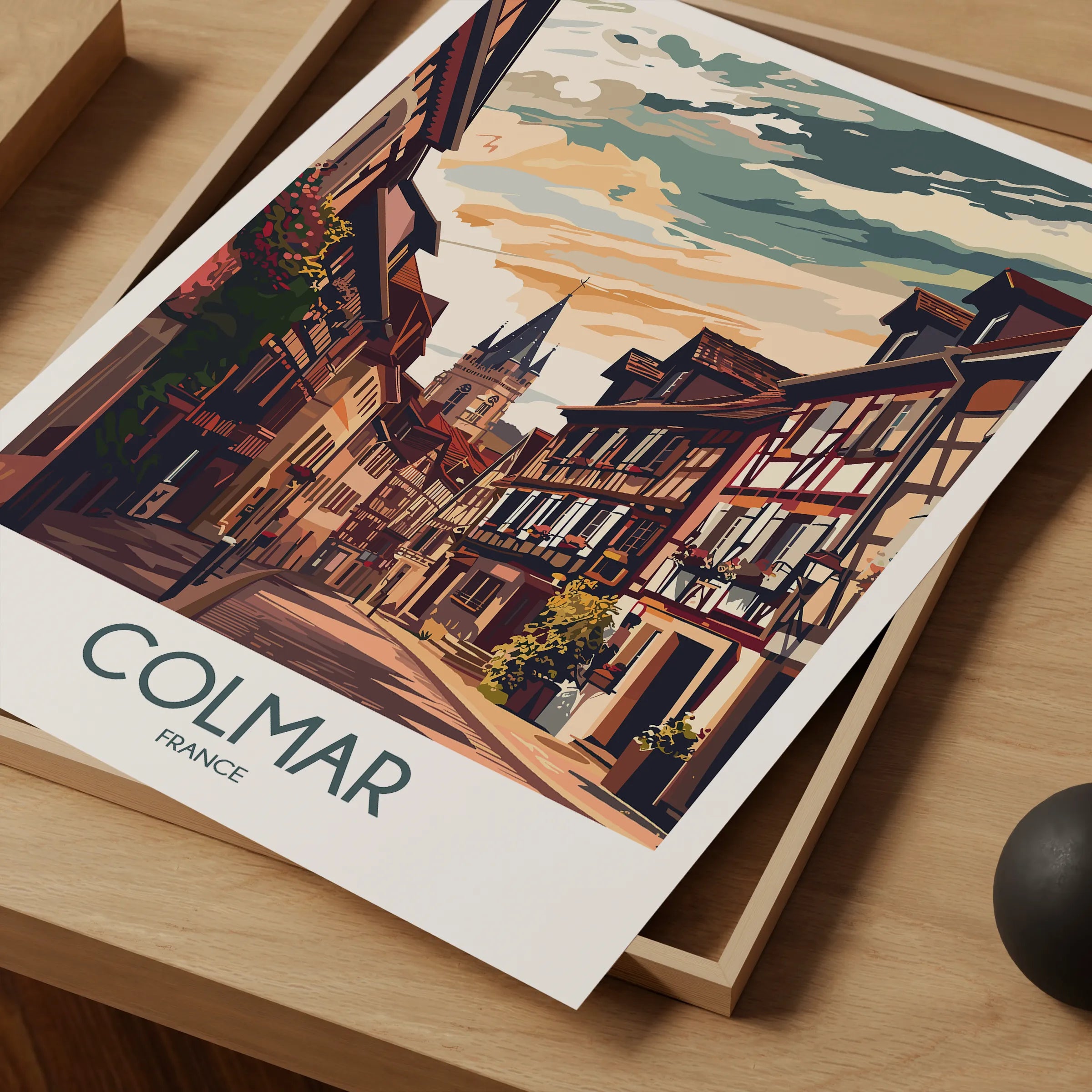 Colmar Vintage Style Print