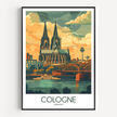 Cologne Modern Travel Poster