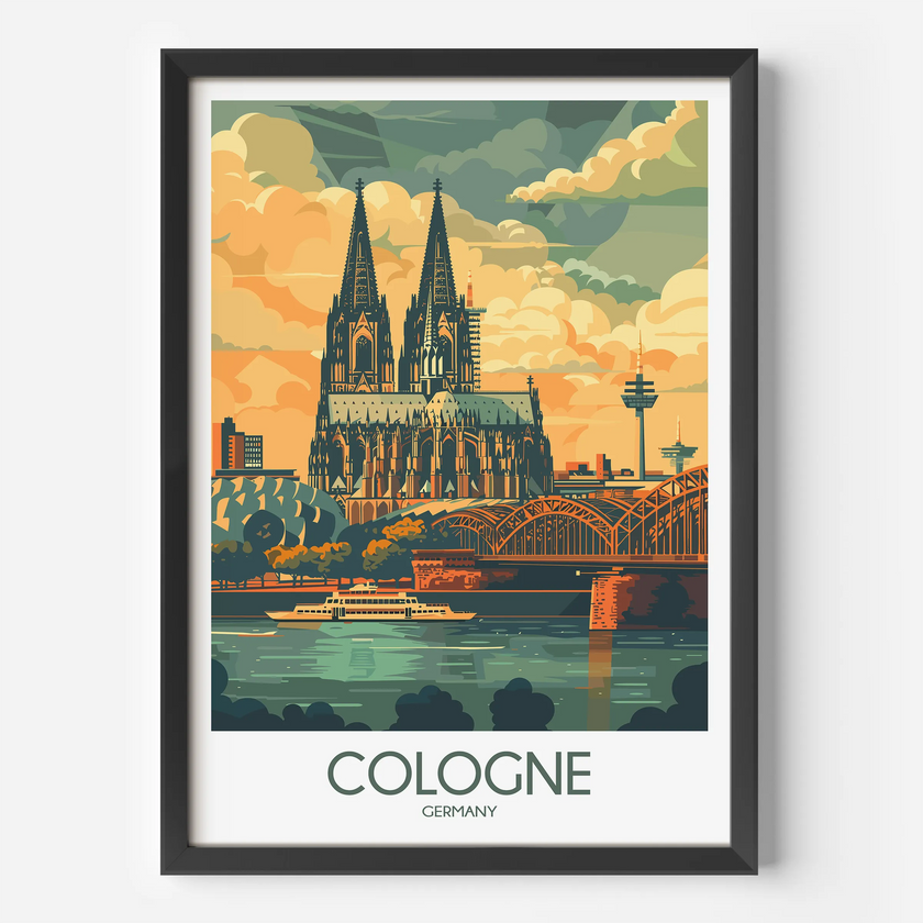 Cologne Souvenir Poster Print