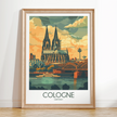 Cologne Vintage Style Print