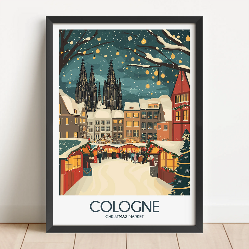 Cologne Vintage Style Print