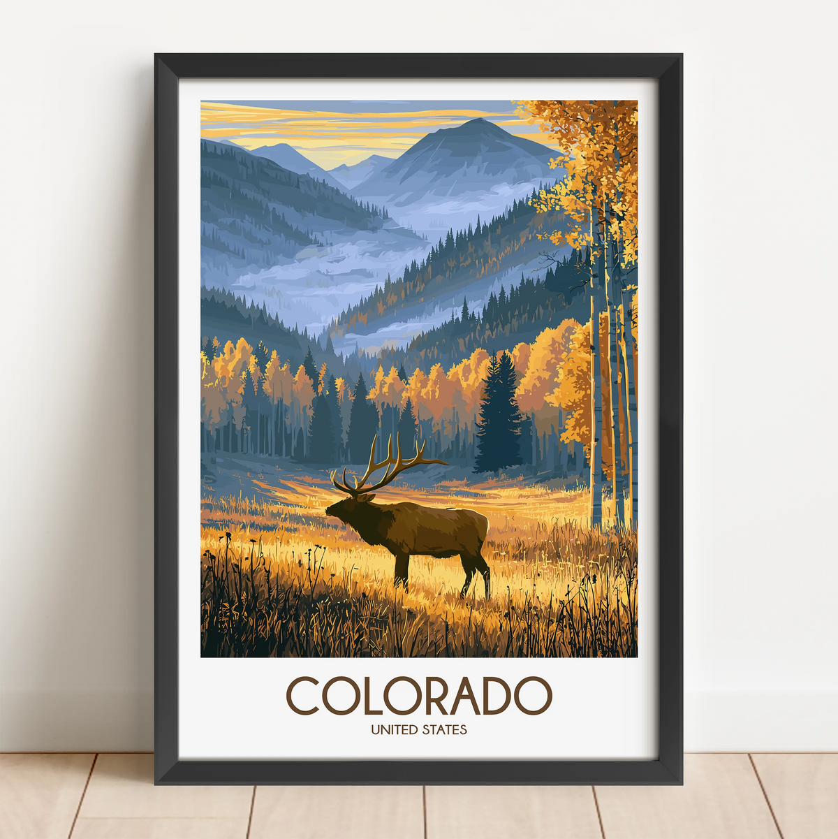Colorado Modern Travel Poster
