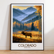 Colorado Retro Travel Illustration