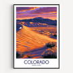 Colorado Retro Travel Illustration