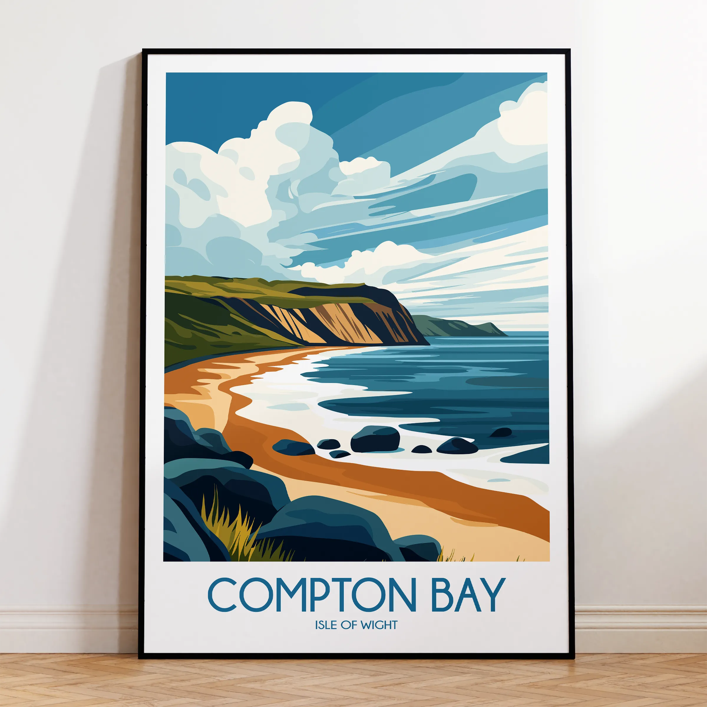 Compton Bay Modern Travel Poster