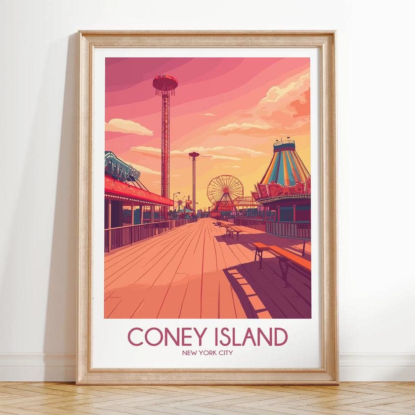 Coney Island Destination Art Gift