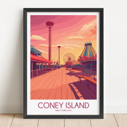 Coney Island Destination Art Gift