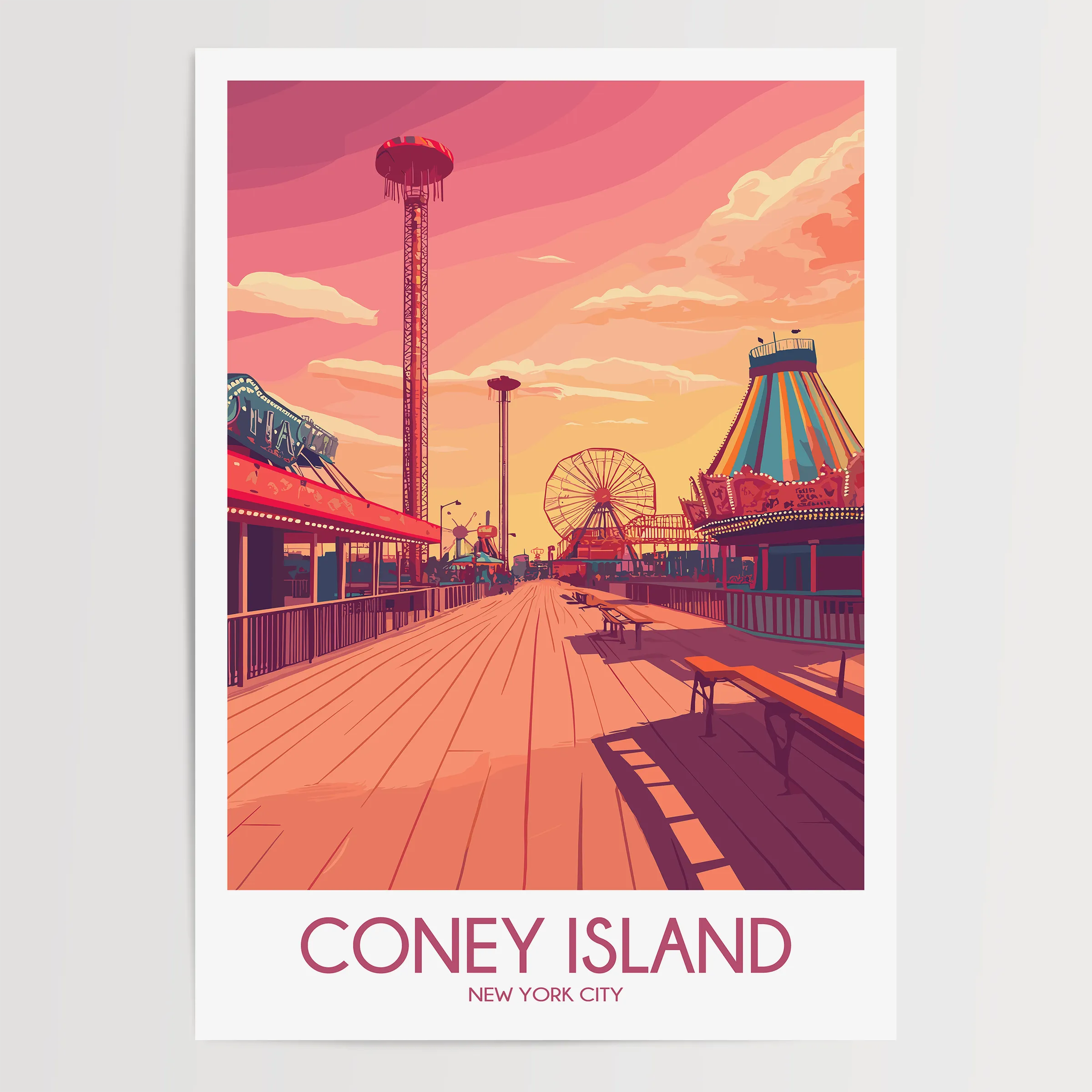 Coney Island Gallery Quality Print