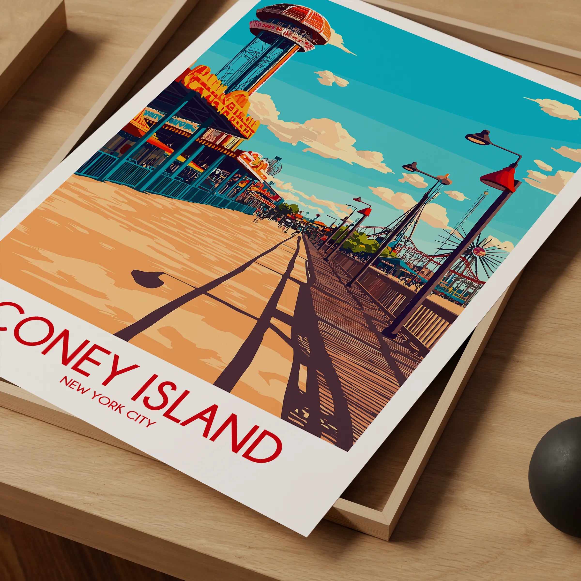 Coney Island Scenic Landscape Art