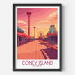 Coney Island Scenic Landscape Art