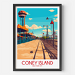 Coney Island Souvenir Poster Print