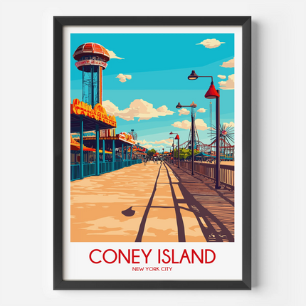 Coney Island Souvenir Poster Print