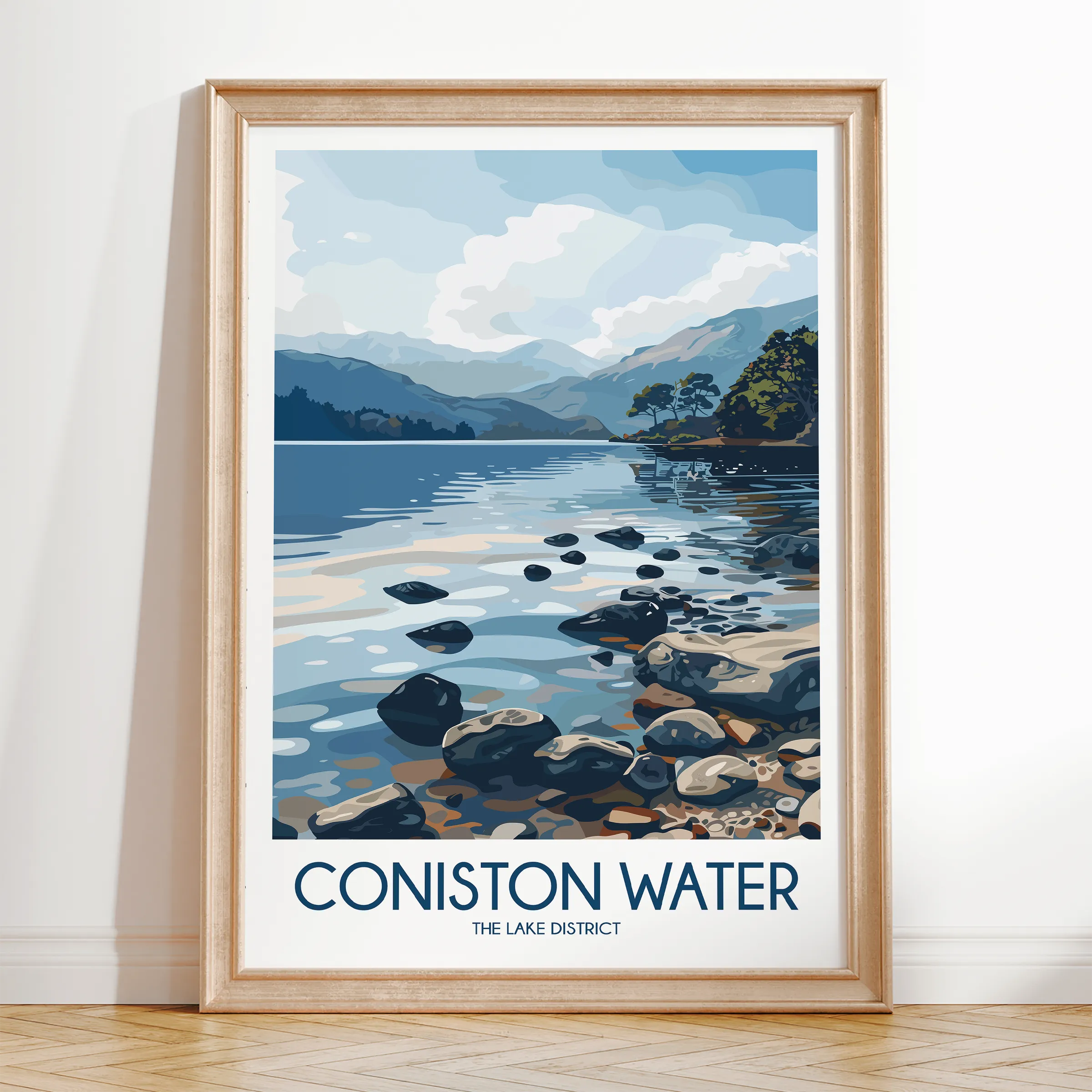 Coniston Water Destination Art Gift