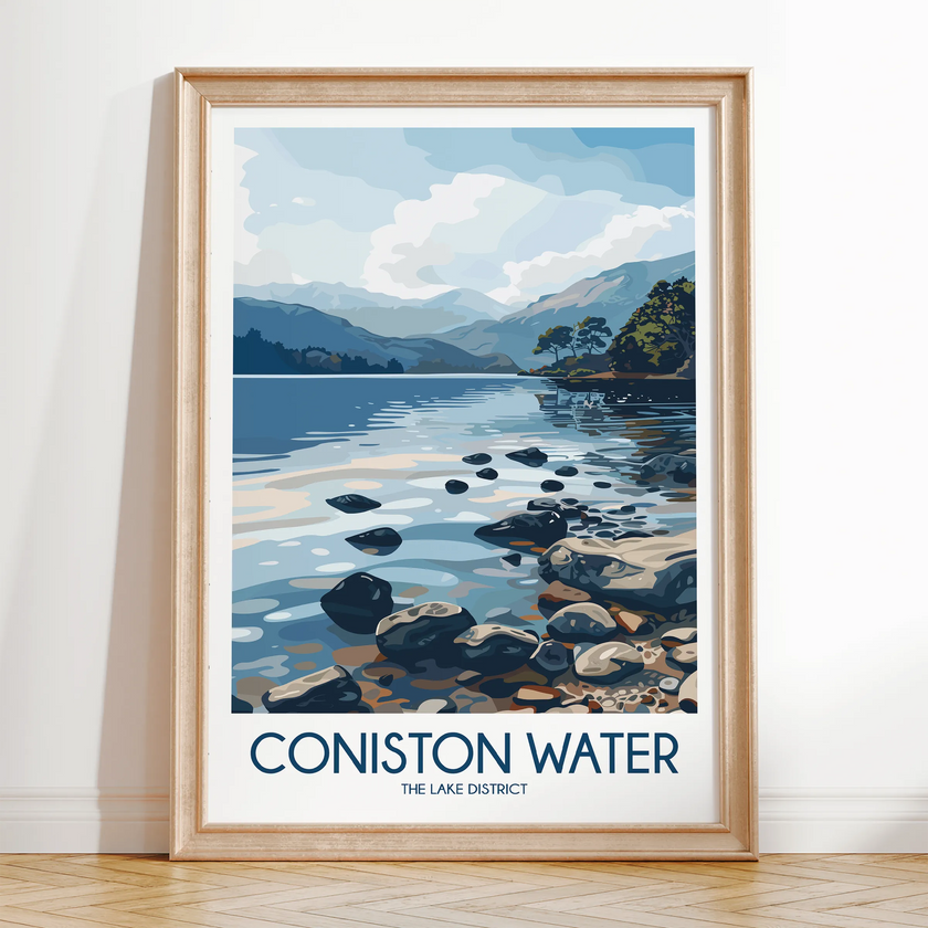 Coniston Water Destination Art Gift