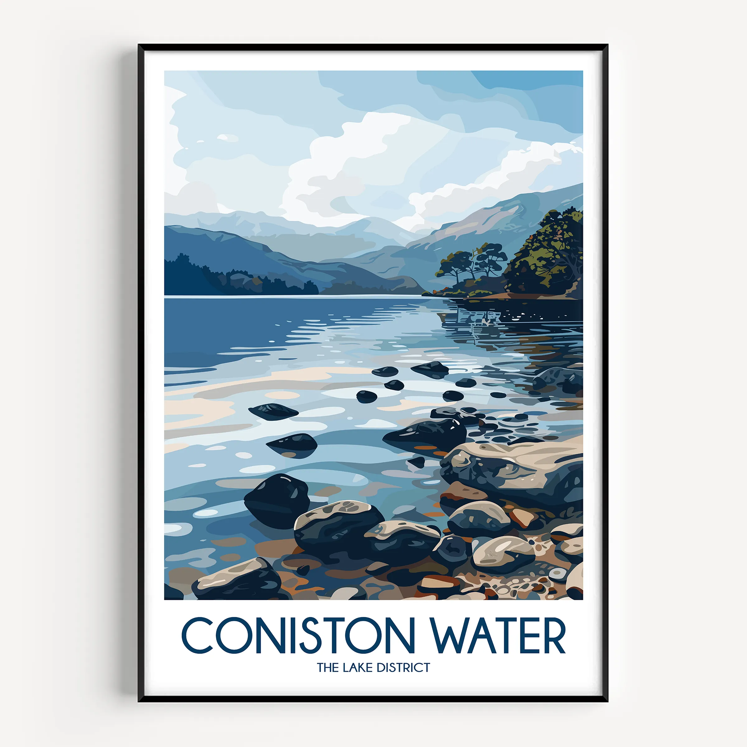 Coniston Water Minimalist Wall Art