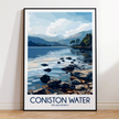 Coniston Water Scenic Landscape Art