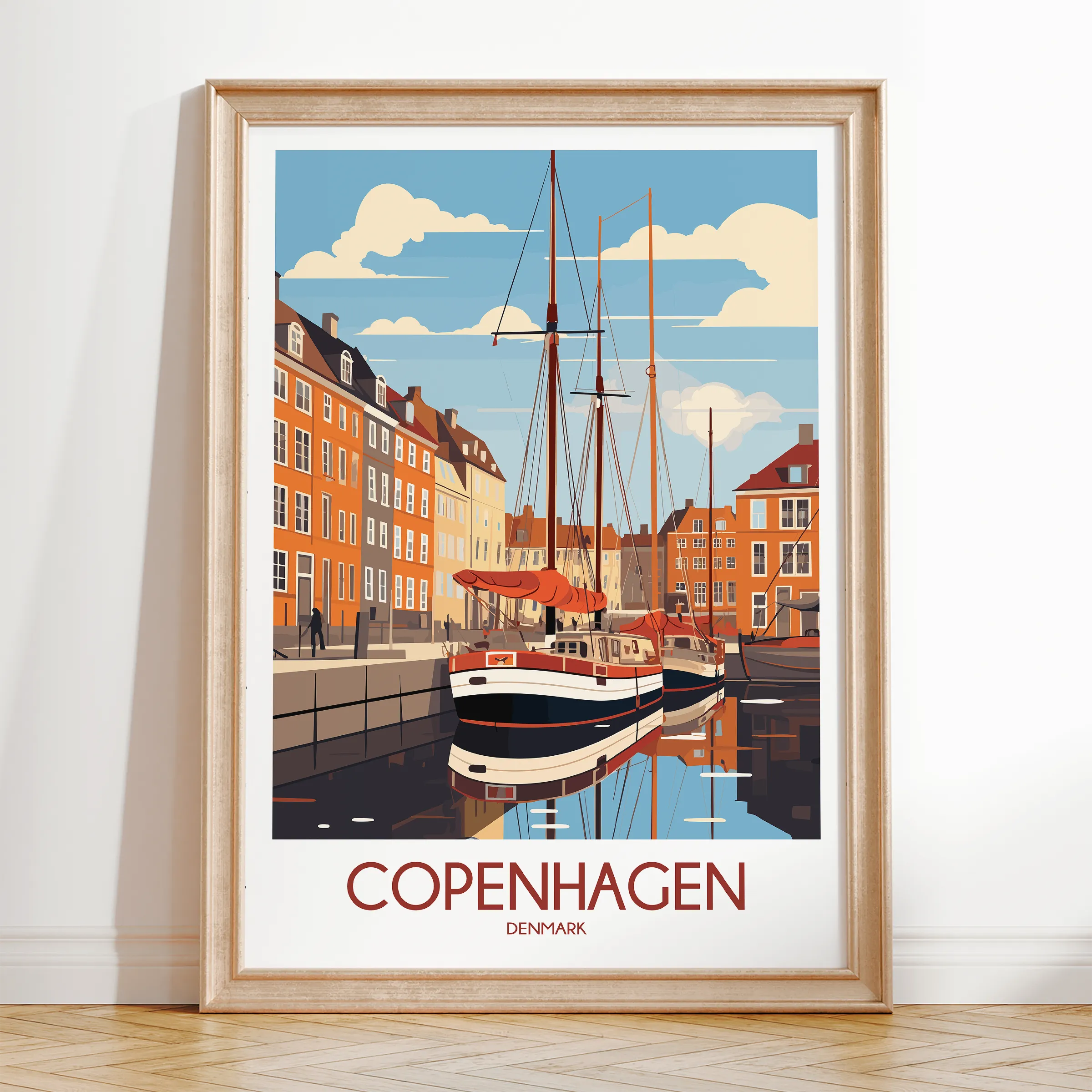 Copenhagen Destination Art Gift